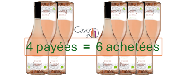 Offre spéciale Rosé Bio Terre de Passion
